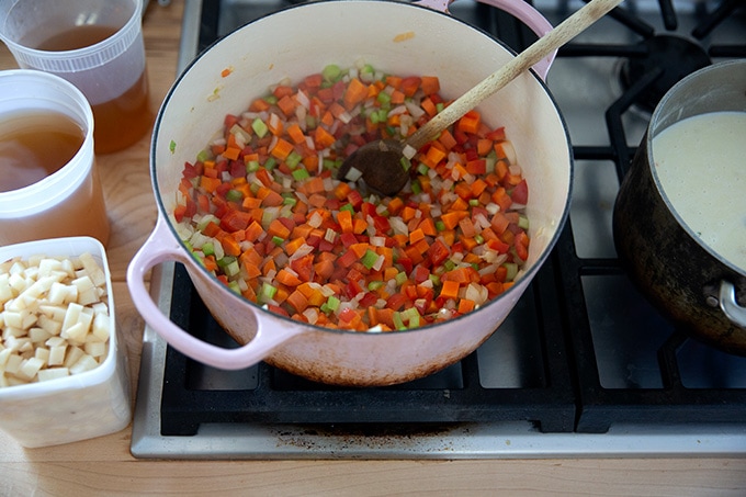 Sweated Vegetables.